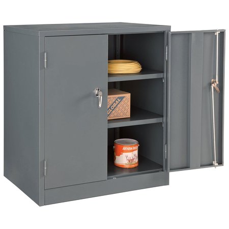 GLOBAL INDUSTRIAL Assembled Counter Height Cabinet, 36x24x42, Gray 269873GY